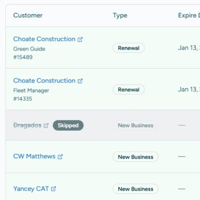 commission calculation payments for renewals and new business